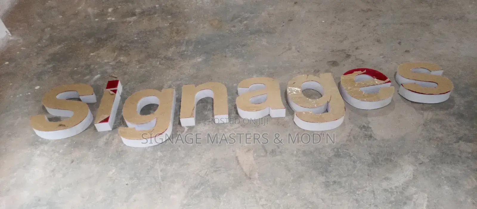 Lighting 3d Sign Post
