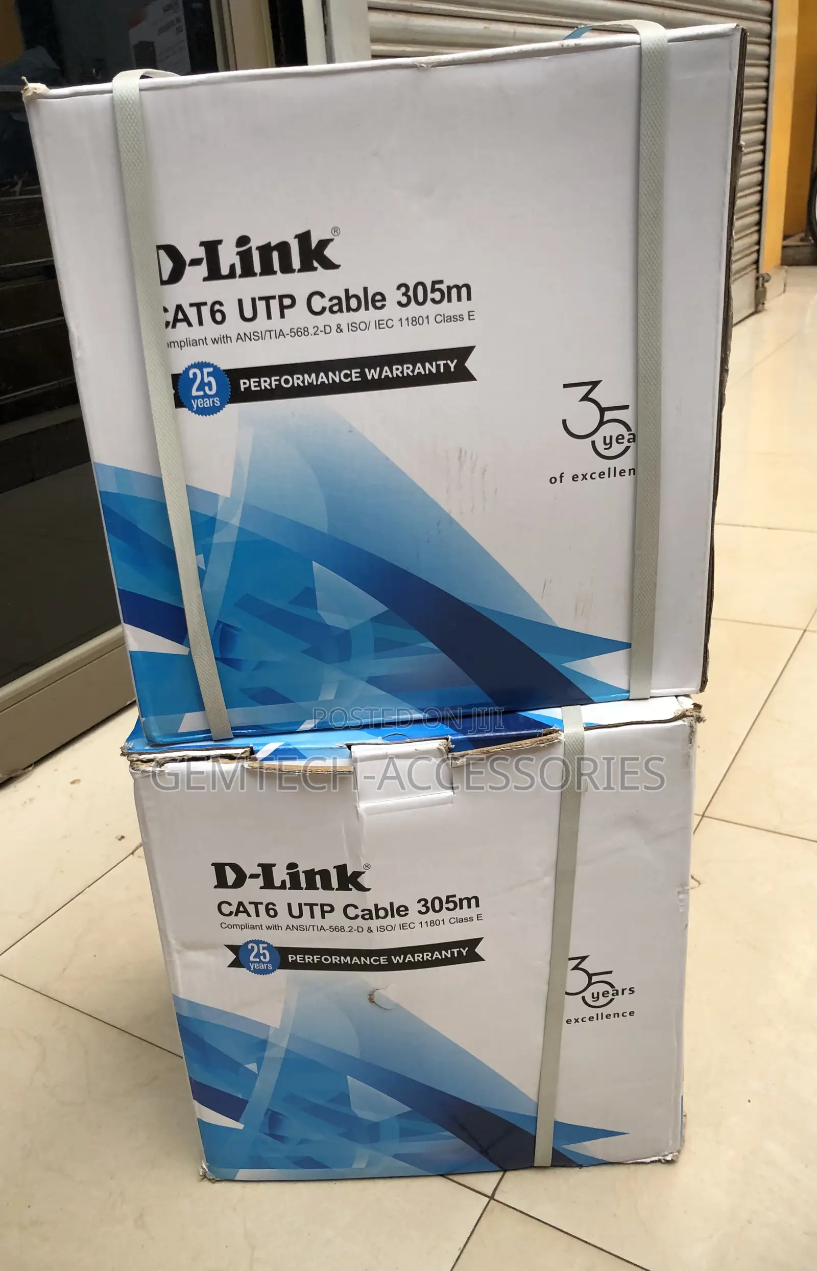 Dlink Cat 6 Roll Utp Original Cable Pure Copper