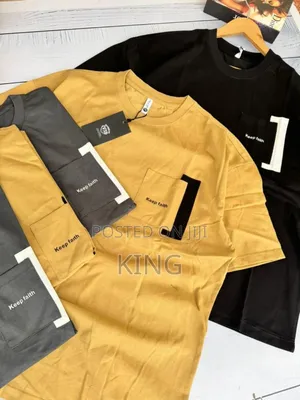 Faith Design Round Collar T-Shirt