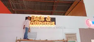 Gold Back Lit Alucobond Letters