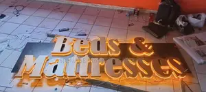 Gold Back Lit Alucobond Letters