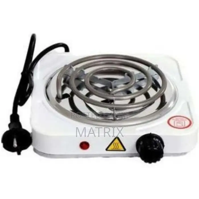 Single Electric Hot Plate - White, Black