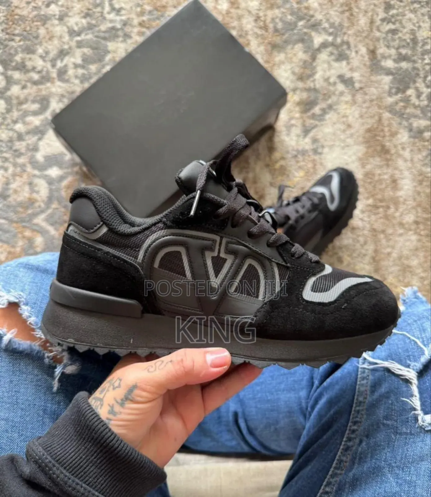 Valentino Sneakers. Black