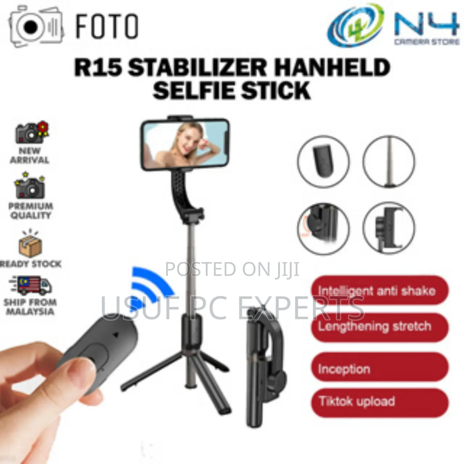 Phone Stand Tripod With Selfie Stick Stand