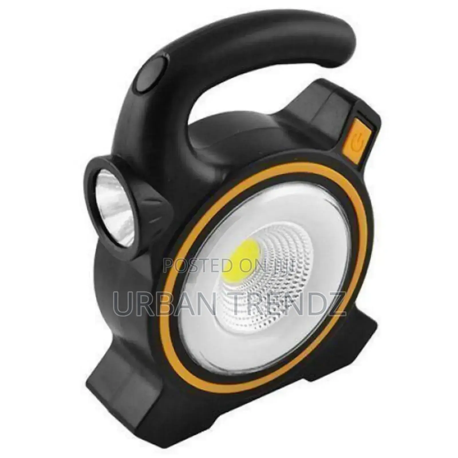 Solar Rechargeable LED Flood Light - Black