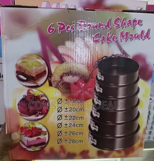 6pcs Round Shaped Cake Mould