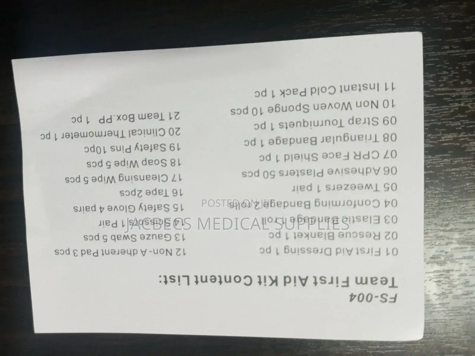 First Aid Box Red With Full Items
