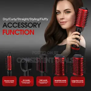 DSP Hot Hair Straightener Brush 5in1 Styler