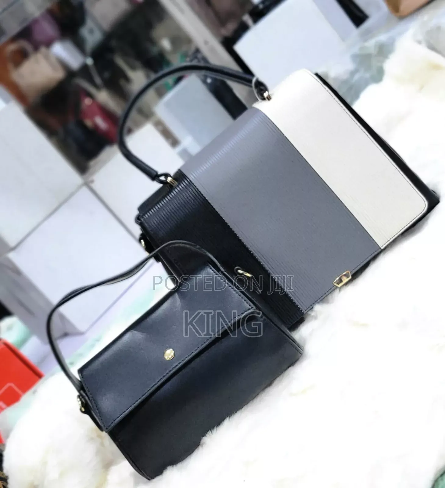 Cheerful Office Leather Handbag