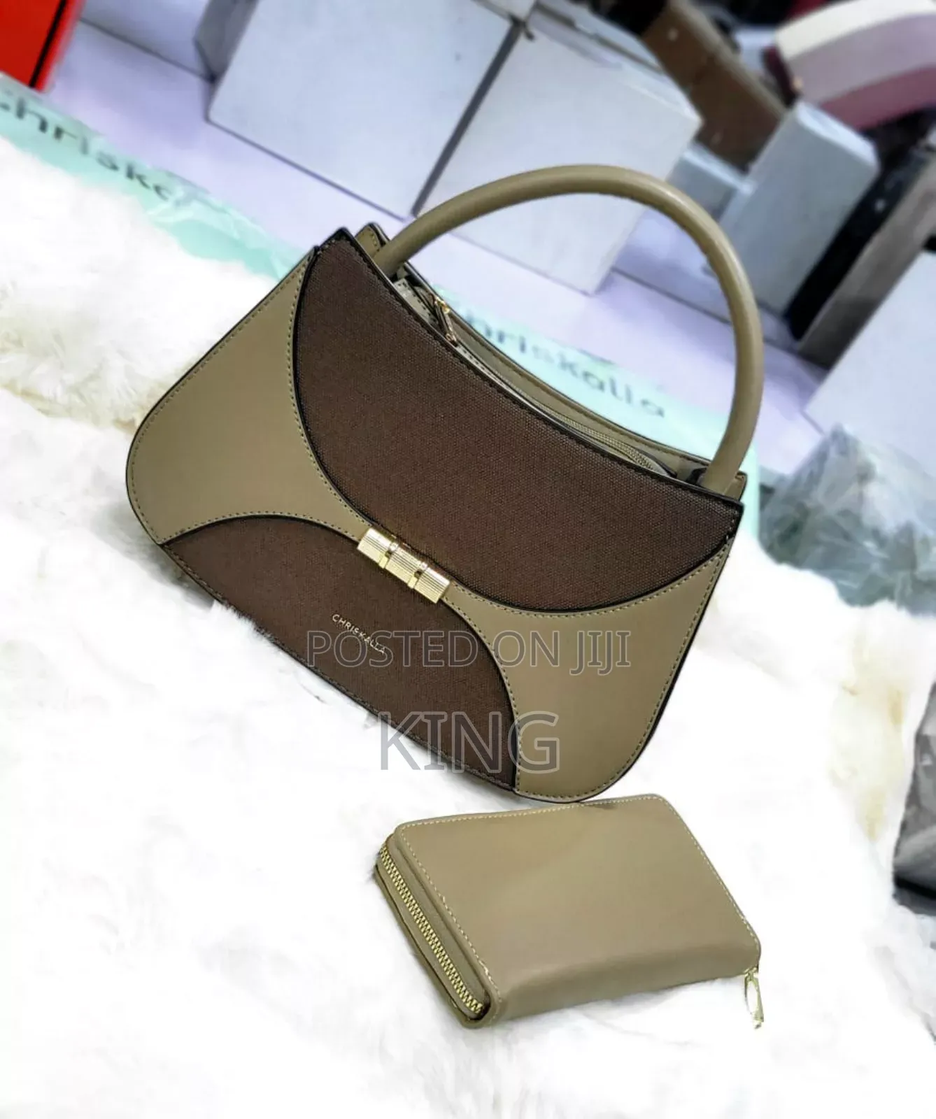 Bright Office Leather Handbag