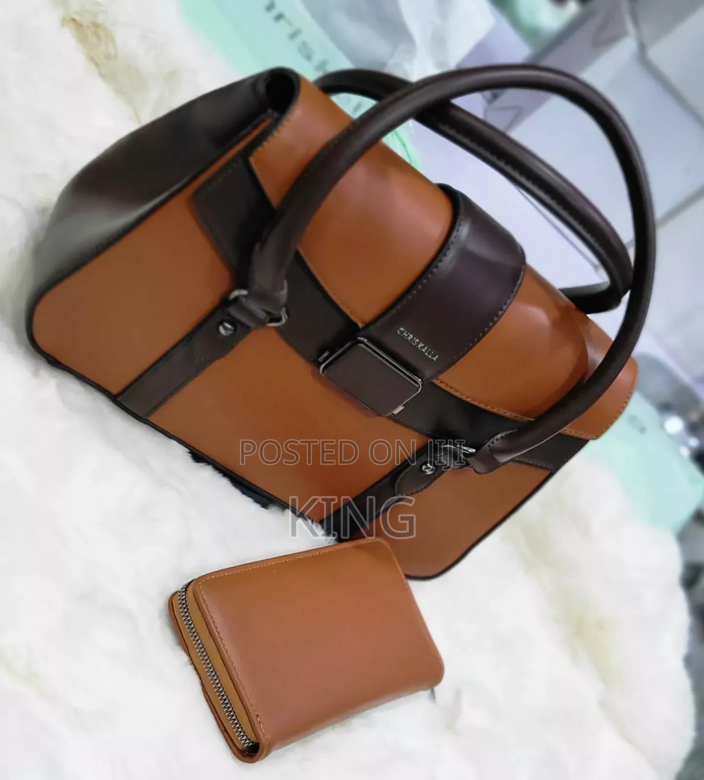 Upscale Office Leather Handbag