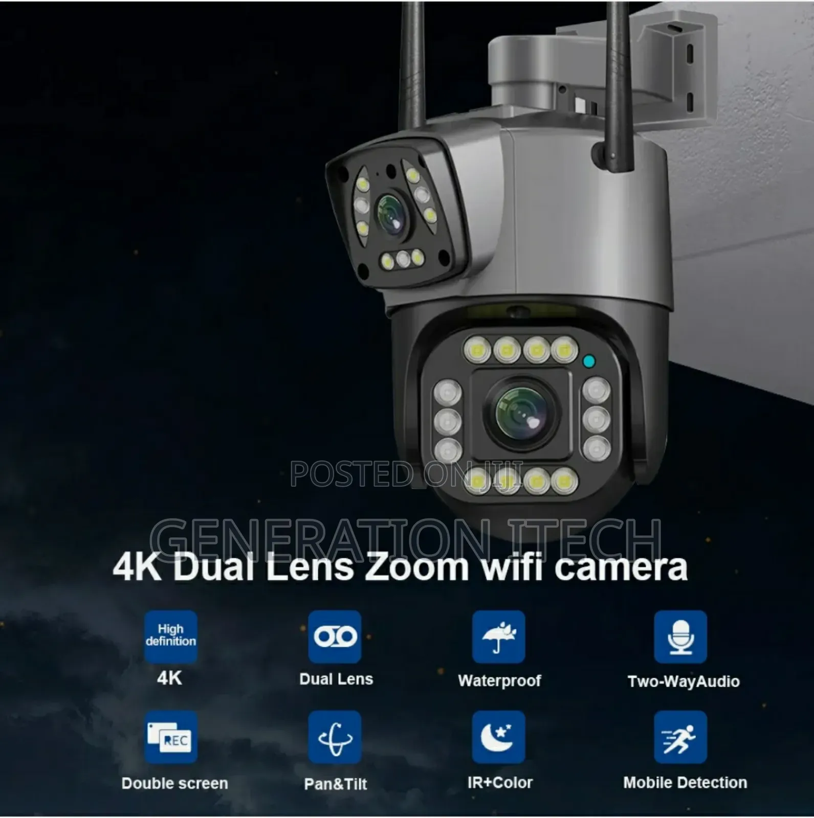 4g PTZ Smart Security Camera- Uses Simcard With Night Vision