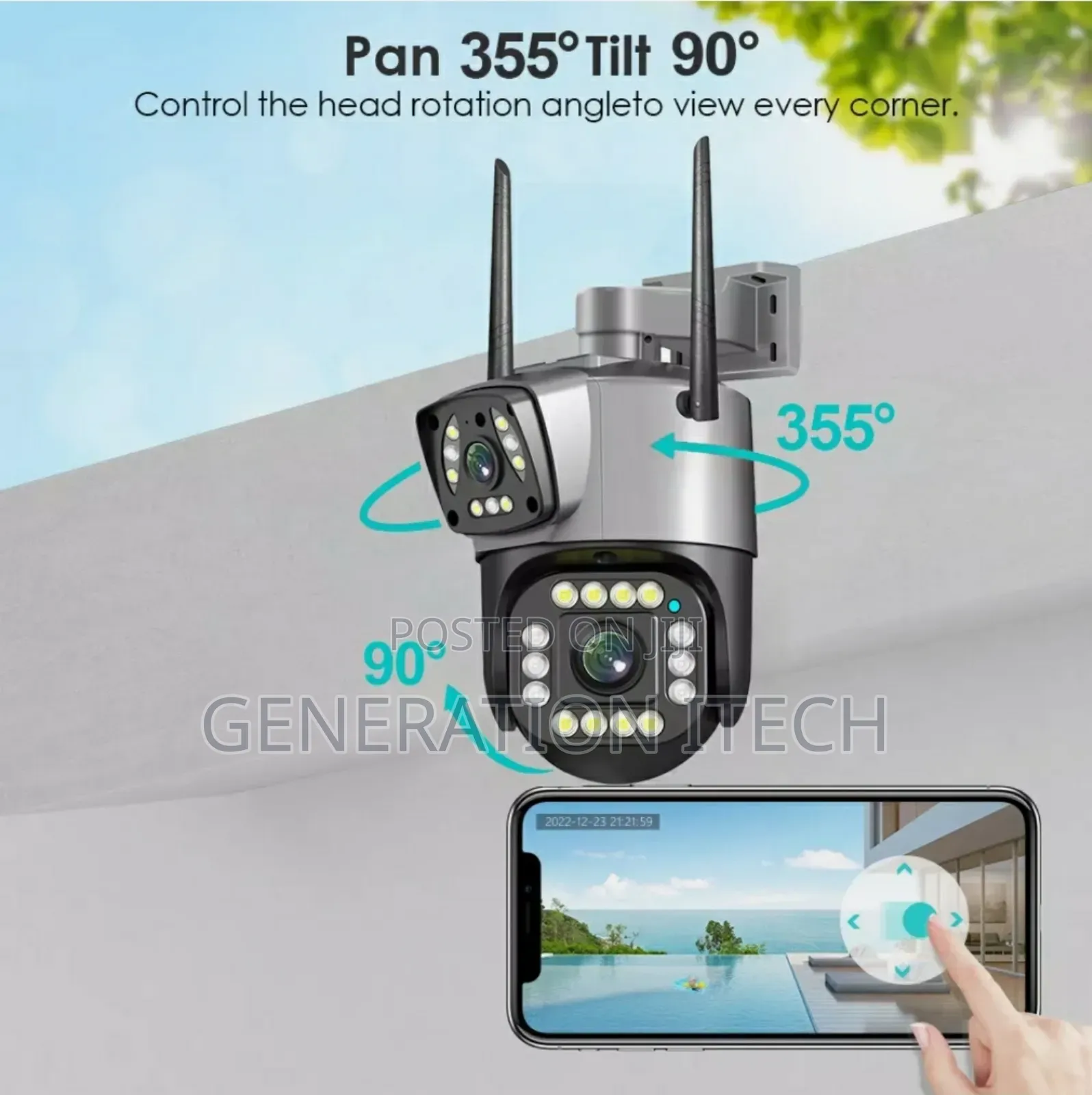 4g PTZ Smart Security Camera- Uses Simcard With Night Vision