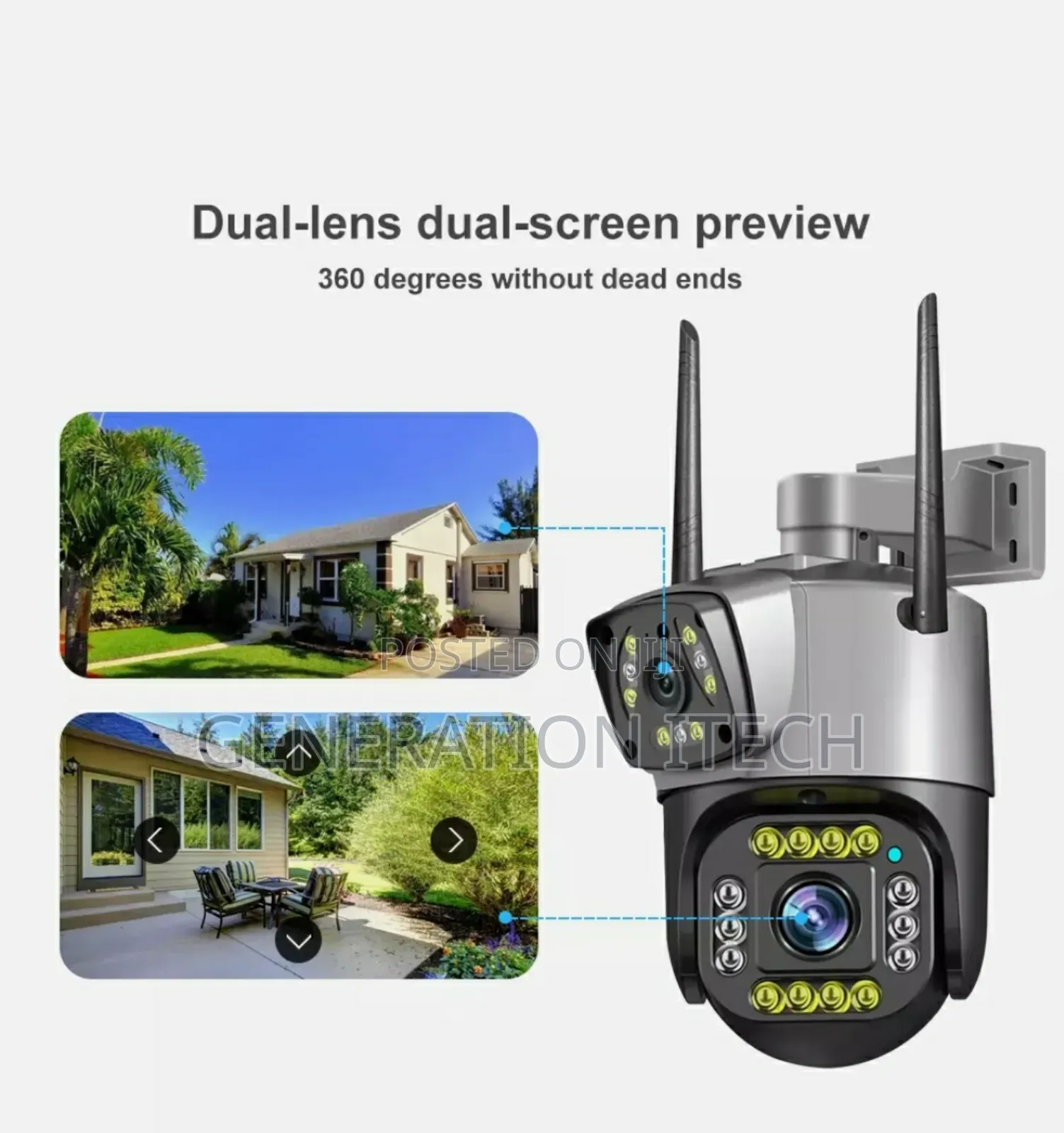 4g PTZ Smart Security Camera- Uses Simcard With Night Vision