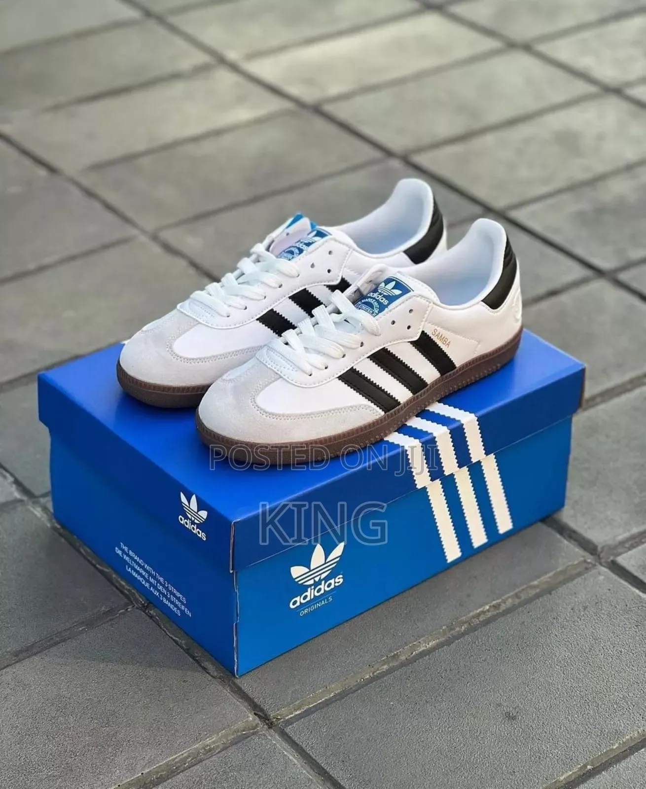 Adidas Samba Black and White Premium Sneakers