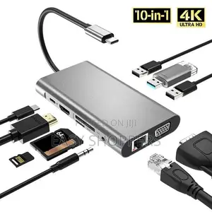 10in1 USB C HUB Type-C Splitter SD TF Gigabit Ethernet