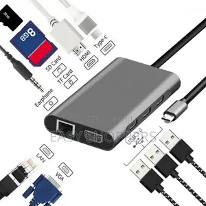 Type C Adapter 10 in 1 USB Hub