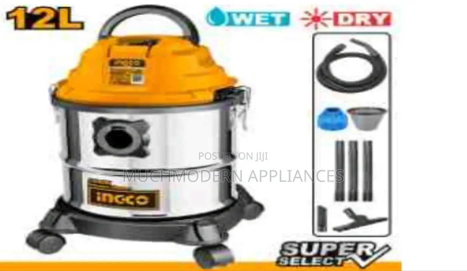 Vacuum Cleaner 12L Wet and Dry