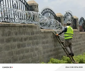 Razor Wire Fence. Roofings