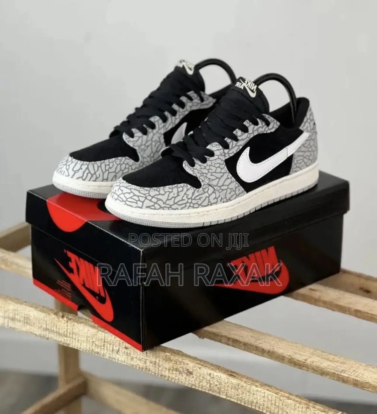 Original Nike Air Jordan 1 Low OG “Black Cement” Sneaker