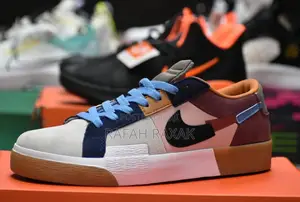 Original Nike Sb Blazer Mid Mosaic Low Multi Colored Sneaker