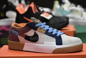 Original Nike Sb Blazer Mid Mosaic Low Multi Colored Sneaker
