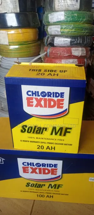 20ah Chloride Exide Solar Battery Maintenance Free