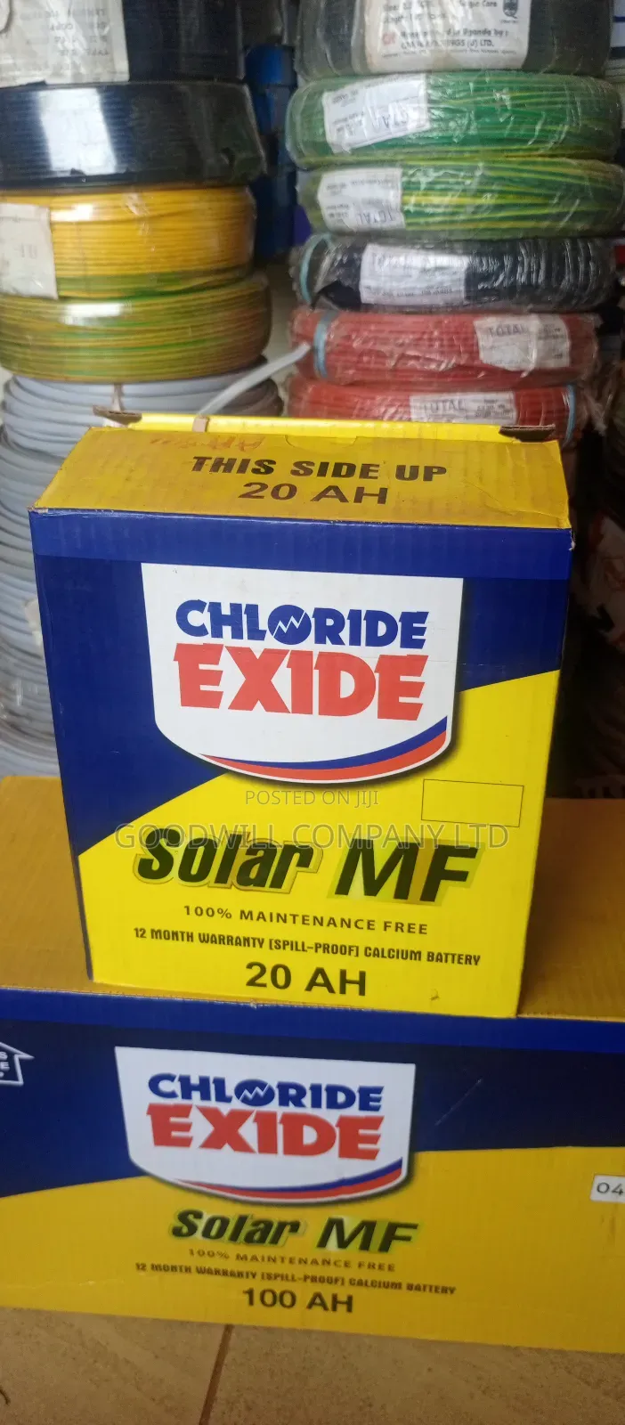 20ah Chloride Exide Solar Battery Maintenance Free