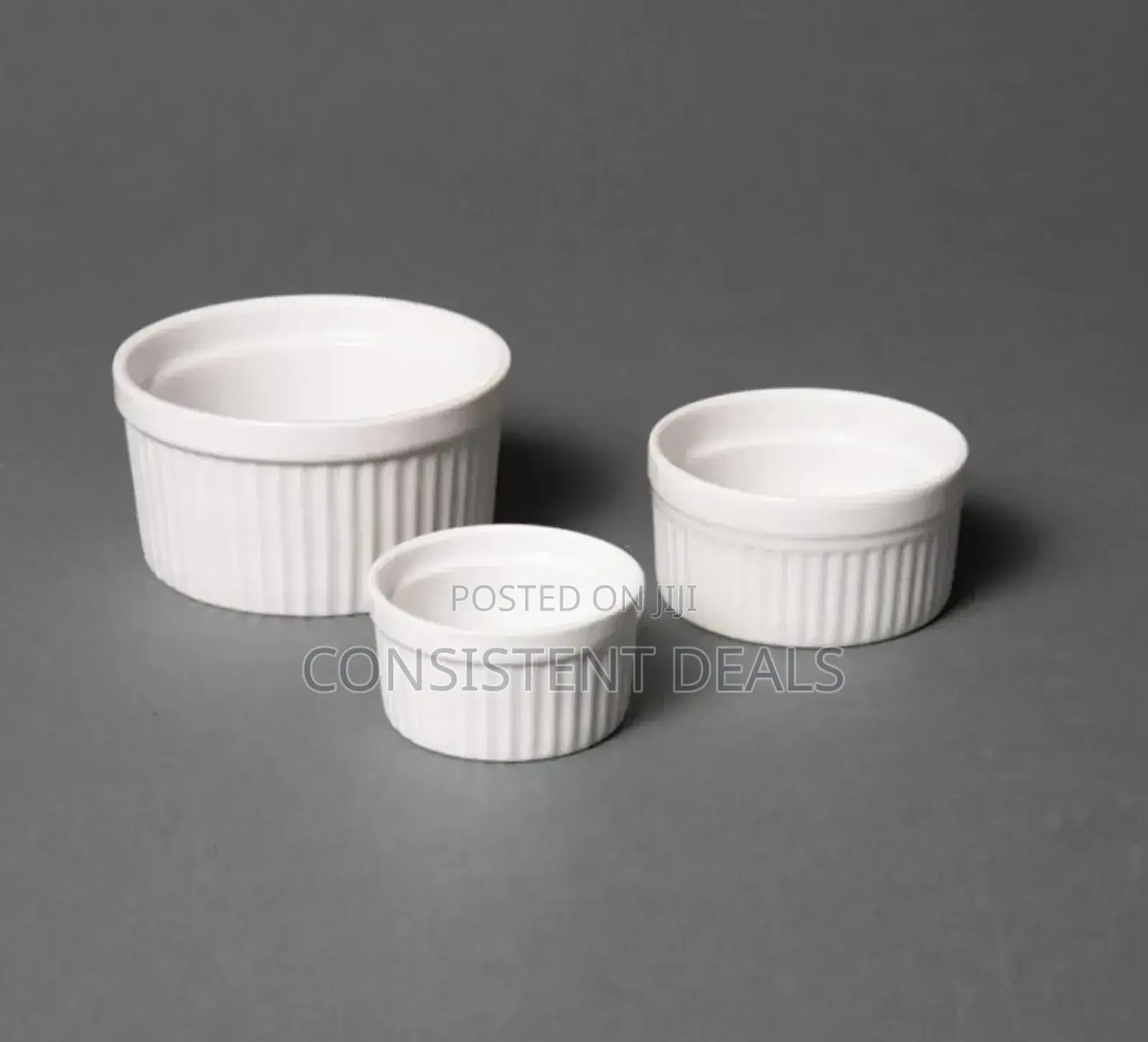 Set of 3 Ramekins / Sauce Bowls