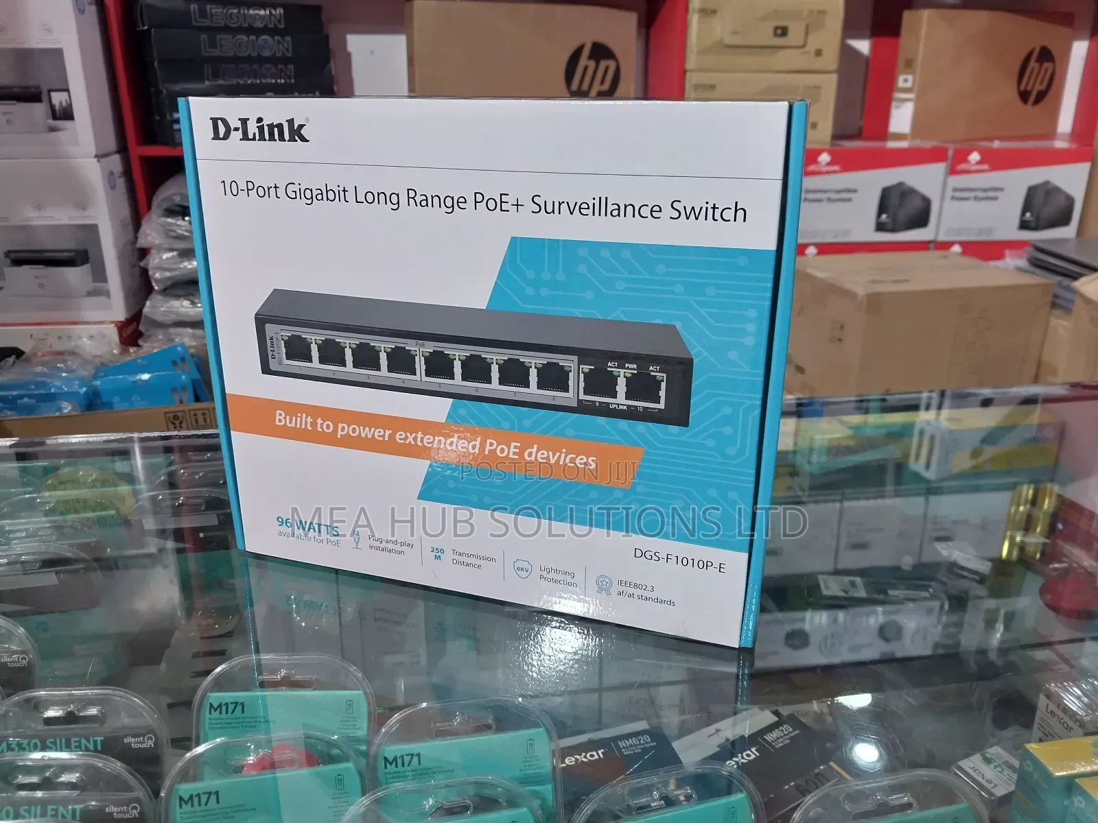 Dlink 10 Port Gigabit Long Range Poe +Surveillance Switch