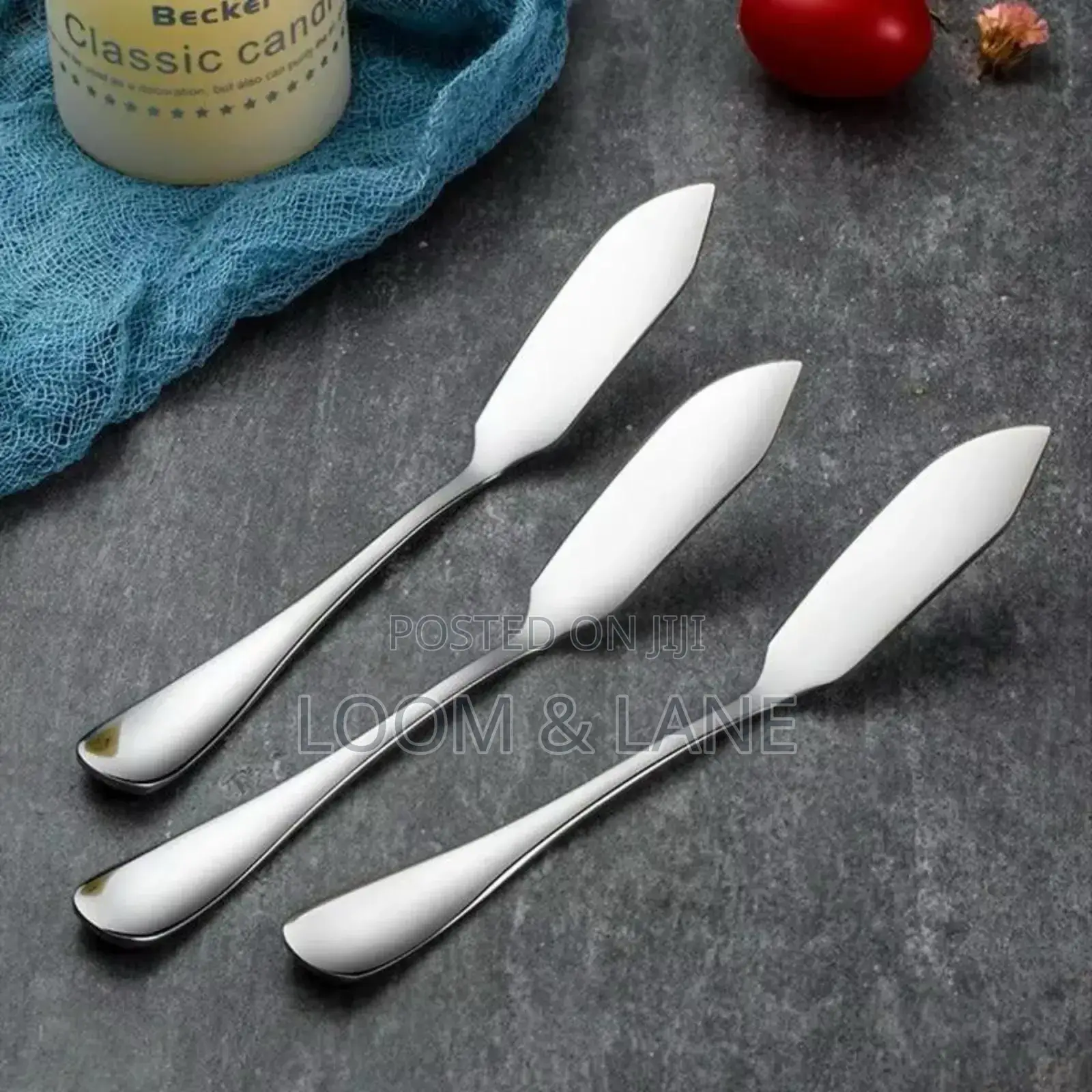 12pcs Stainless Steel Butter Knife