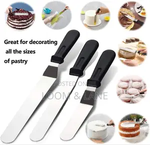 3pcs Stainless Steel Icing Spatula