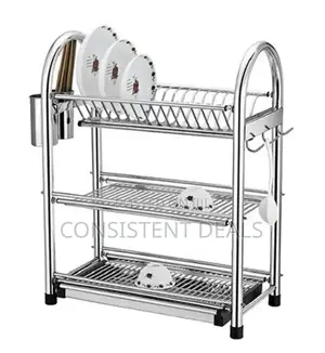 3 Tier Stainless Steel Dish Rack