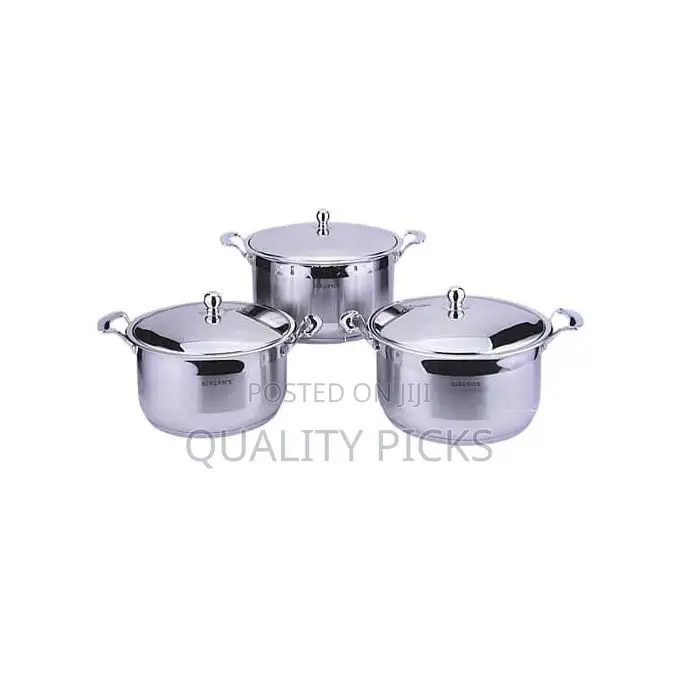 6 Piece of Stainless Steel Saucepans Cookware Soup