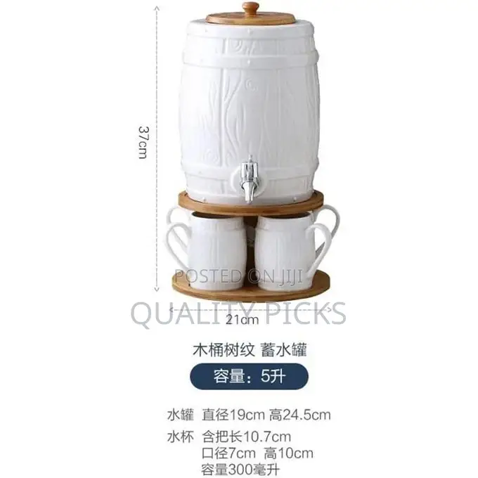 Ceramic Hot and Cold Kettle Set With Faucet Large-Capacity