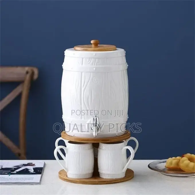 Ceramic Hot and Cold Kettle Set With Faucet Large-Capacity