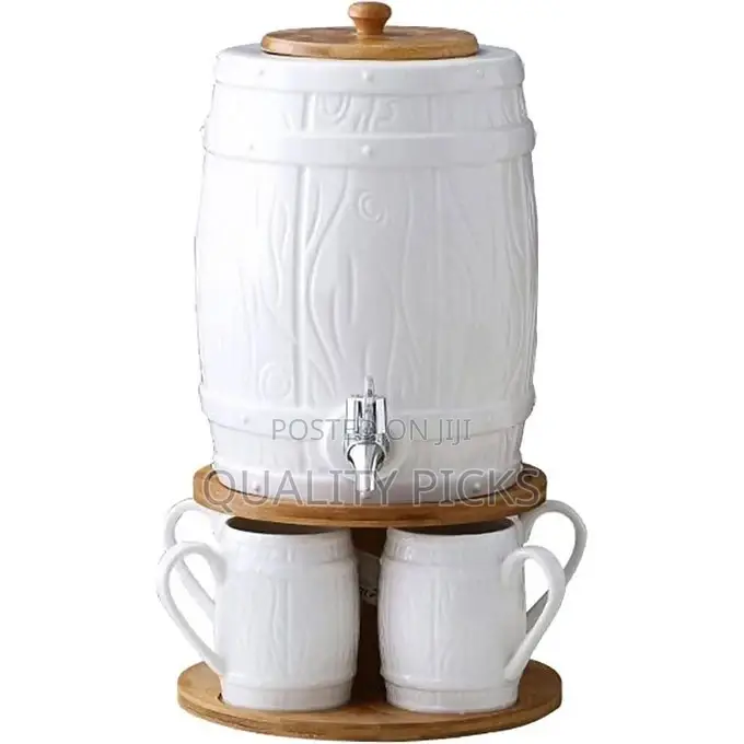 Ceramic Hot and Cold Kettle Set With Faucet Large-Capacity