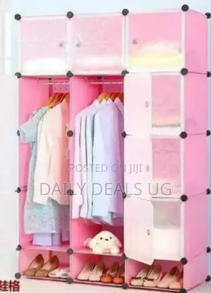 Pink Portable Wardrobe