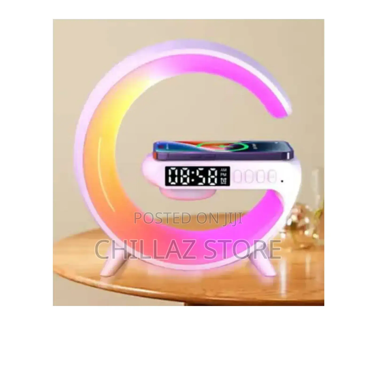 Led Wireless Charger With Speaker.