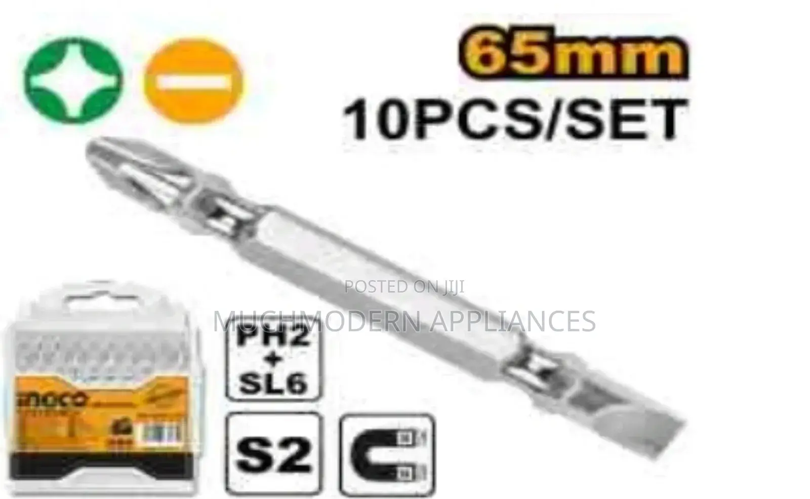 Screwdriver Bits Double End 65mm