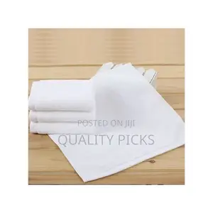 12 PCS of 30x30cm Small Square White Soft Towels