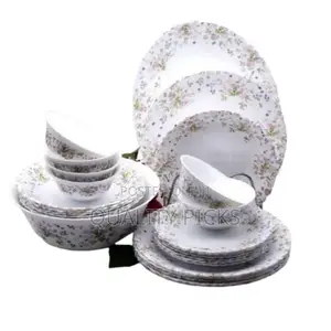 26 PCS Multi-Flowered Opalware Dinner Set