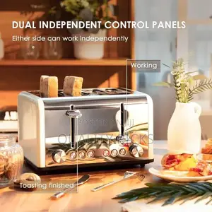 Commercial Toaster Automatic Pop Up 4 Slice Stainless Steel