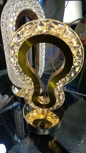Crystal Table or Bed Side Lamp With Light