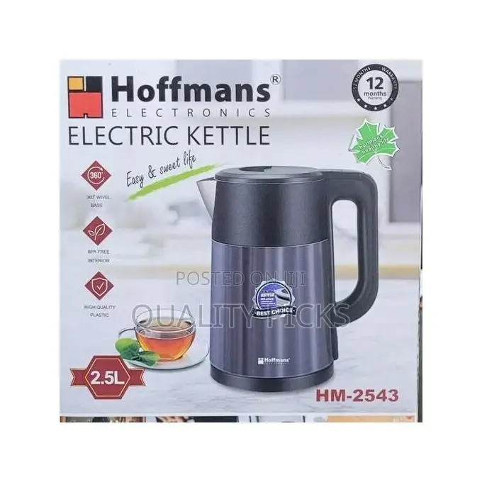 Hoffmans Stainless Steel 2.5l Water Electric Kettle