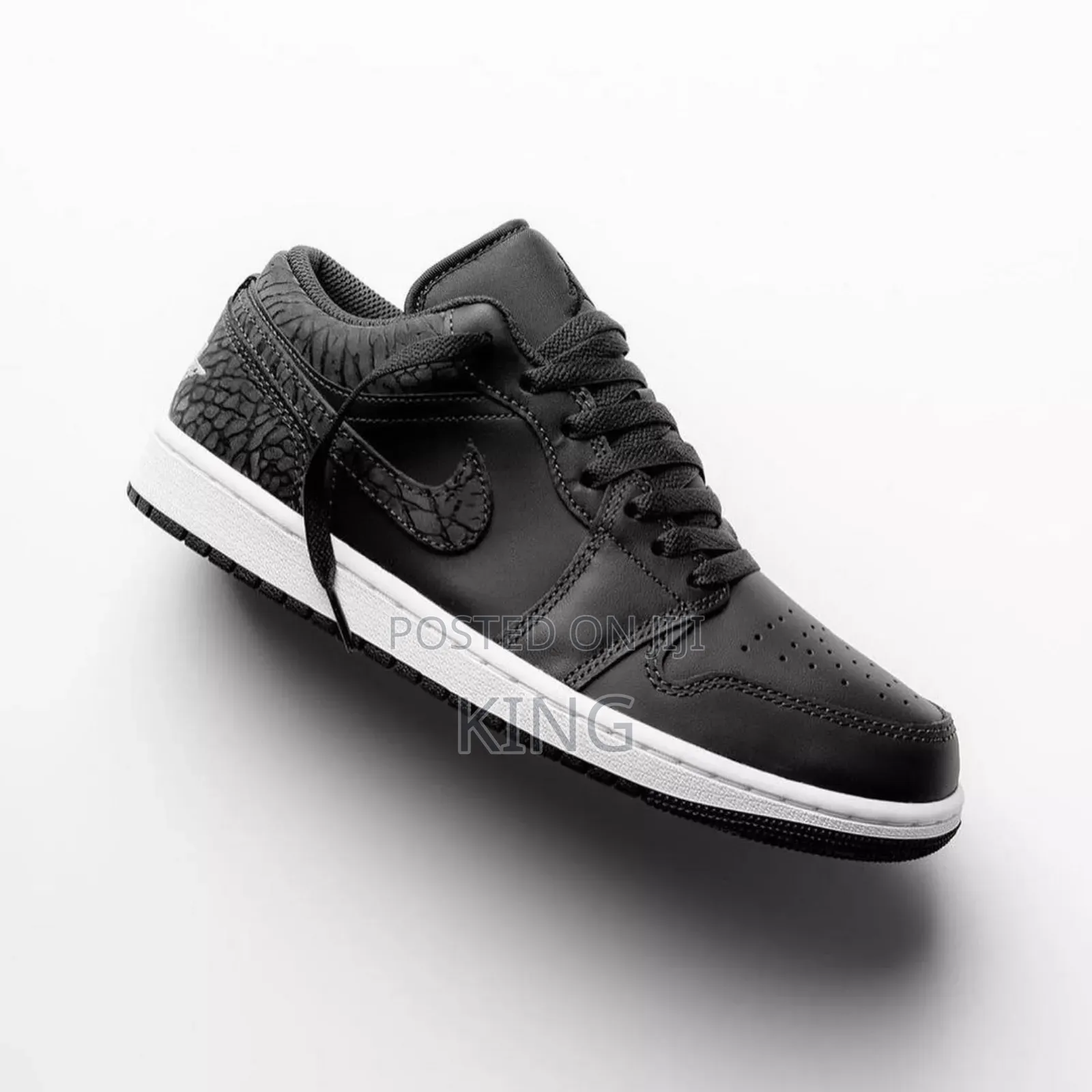 Grand Air Jordan 1 Low SE Black Elephant