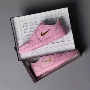 Eliteair Jordan 1 Low Method of Make" Perfect Pink Sneakers
