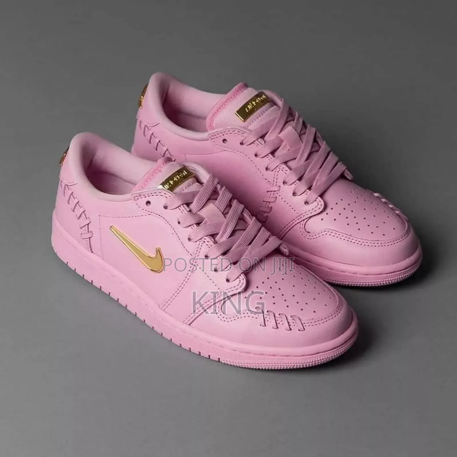 Eliteair Jordan 1 Low Method of Make" Perfect Pink Sneakers
