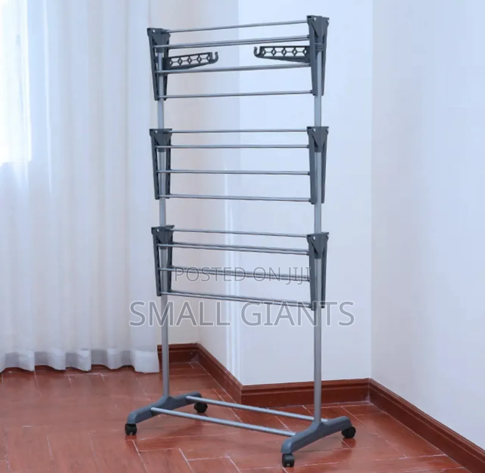 Foldable Rolling Collapsible Clothes Drying Rack Stand