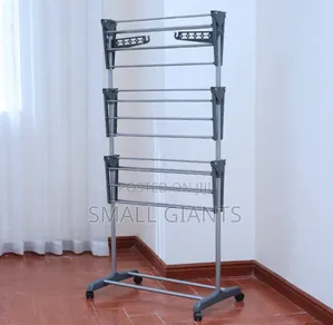 Foldable Rolling Collapsible Clothes Drying Rack Stand